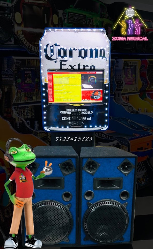 Rockola Corona pantalla 19″, Rockolas