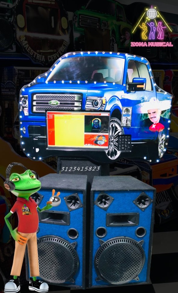 Rockola Ford azul pantalla 17″, Rockolas